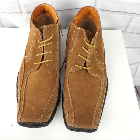 Starsax men’s sz 10/43 wheat leather nubuck boots main image 6